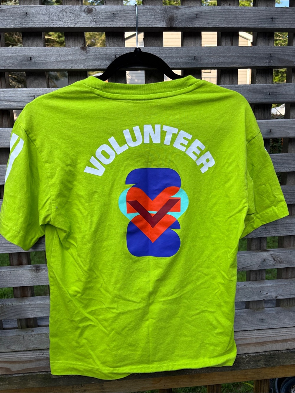 adidas Neon Green Volunteer Graphic Tee
